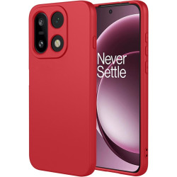 Phonesta Soft Silk Silikónový Zadný kryt puzdro pre OnePlus 15 - Červená