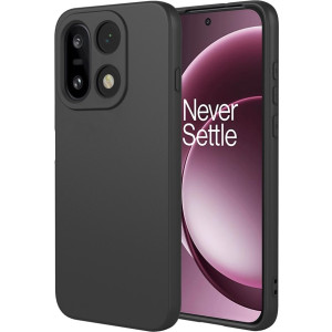 Phonesta Soft Silk Silikónový Zadný kryt puzdro pre OnePlus 15 - Čierna