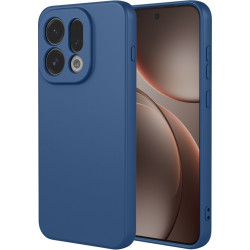 Phonesta Soft Silk Silikónový Zadný kryt puzdro pre Oppo Find X9 - Tmavomodrá