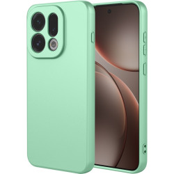Phonesta Soft Silk Silikónový Zadný kryt puzdro pre Oppo Find X9 - Matcha zelená