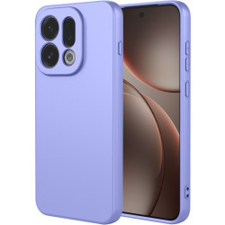 Phonesta Soft Silk Silikónový Zadný kryt puzdro pre Oppo Find X9 - Fialová