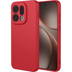 Phonesta Soft Silk Silikónový Zadný kryt puzdro pre Oppo Find X9 - Červená