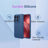 Phonesta Soft Silk Silikónový Zadný kryt puzdro pre Oppo Find X9 Pro - Tmavozelená 6