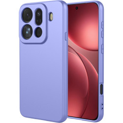 Phonesta Soft Silk Silikónový Zadný kryt puzdro pre Oppo Find X9 Pro - Fialová