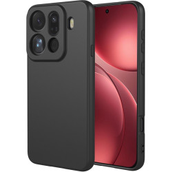 Phonesta Soft Silk Silikónový Zadný kryt puzdro pre Oppo Find X9 Pro - Čierna