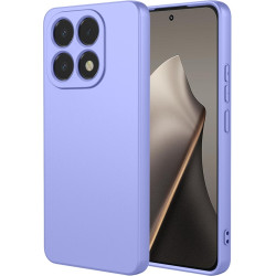 Phonesta Soft Silk Silikónový Zadný kryt puzdro pre Xiaomi 15T - Fialová