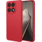 Phonesta Soft Silk Silikónový Zadný kryt puzdro pre Xiaomi 15T - Červená