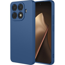 Phonesta Soft Silk Silikónový Zadný kryt puzdro pre Xiaomi 15T Pro - Tmavomodrá