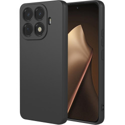 Phonesta Soft Silk Silikónový Zadný kryt puzdro pre Xiaomi 15T Pro - Čierna