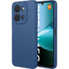 Phonesta Soft Silk Silikónový Zadný kryt puzdro pre Xiaomi Redmi 15C / Xiaomi Poco C85 - Tmavomodrá