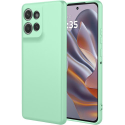 Phonesta Soft Silk Silikónový Zadný kryt puzdro pre Motorola Edge 60 Neo/Edge 50 Neo / ThinkPhone 25 - Matcha zelená
