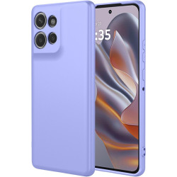 Phonesta Soft Silk Silikónový Zadný kryt puzdro pre Motorola Edge 60 Neo/Edge 50 Neo / ThinkPhone 25 - Fialová