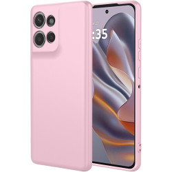 Phonesta Soft Silk Silikónový Zadný kryt puzdro pre Motorola Edge 60 Neo/Edge 50 Neo / ThinkPhone 25 - Ružová