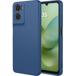 Phonesta Soft Silk Silikónový Zadný kryt puzdro pre Motorola Moto G06/G06 Power - Tmavomodrá