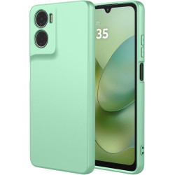 Phonesta Soft Silk Silikónový Zadný kryt puzdro pre Motorola Moto G06/G06 Power - Matcha zelená