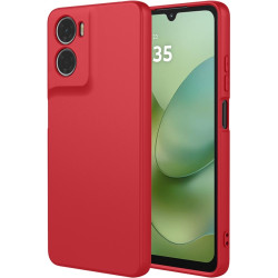 Phonesta Soft Silk Silikónový Zadný kryt puzdro pre Motorola Moto G06/G06 Power - Červená