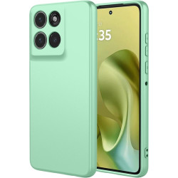 Phonesta Soft Silk Silikónový Zadný kryt puzdro pre Motorola Moto G86 - Matcha zelená
