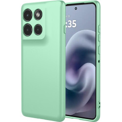 Phonesta Soft Silk Silikónový Zadný kryt puzdro pre Motorola Moto G86 Power - Matcha zelená