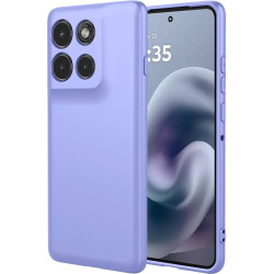 Phonesta Soft Silk Silikónový Zadný kryt puzdro pre Motorola Moto G86 Power - Fialová