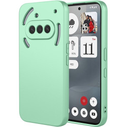 Phonesta Soft Silk Silikónový Zadný kryt puzdro pre Nothing Phone (3a) - Matcha zelená