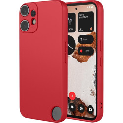 Phonesta Soft Silk Silikónový Zadný kryt puzdro pre Nothing CMF Phone 2 Pro - Červená