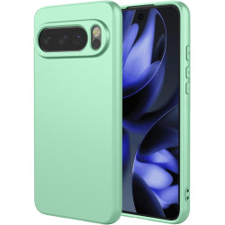 Phonesta Soft Silk Silikónový Zadný kryt puzdro pre Google Pixel 10 / 10 Pro - Matcha zelená