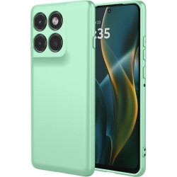 Phonesta Soft Silk Silikónový Zadný kryt puzdro pre Motorola Edge 60 Pro - Matcha zelená