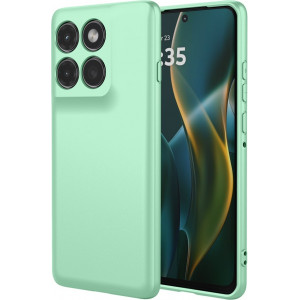Phonesta Soft Silk Silikónový Zadný kryt puzdro pre Motorola Edge 60 Pro - Matcha zelená