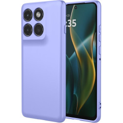 Phonesta Soft Silk Silikónový Zadný kryt puzdro pre Motorola Edge 60 Pro - Fialová