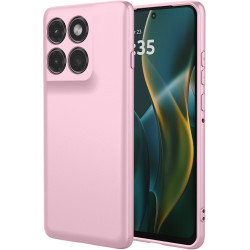 Phonesta Soft Silk Silikónový Zadný kryt puzdro pre Motorola Edge 60 Pro - Ružová
