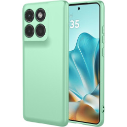 Phonesta Soft Silk Silikónový Zadný kryt puzdro pre Motorola Edge 60 / Edge 60 Fusion - Matcha zelená