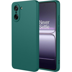 Phonesta Soft Silk Silikónový Zadný kryt puzdro pre OnePlus Nord CE5 - Tmavozelená