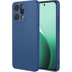 Phonesta Soft Silk Silikónový Zadný kryt puzdro pre Oppo Reno14 - Tmavomodrá
