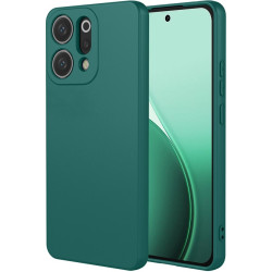 Phonesta Soft Silk Silikónový Zadný kryt puzdro pre Oppo Reno14 - Tmavozelená