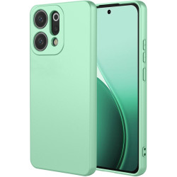 Phonesta Soft Silk Silikónový Zadný kryt puzdro pre Oppo Reno14 - Matcha zelená