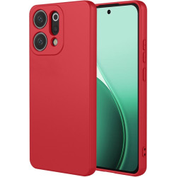 Phonesta Soft Silk Silikónový Zadný kryt puzdro pre Oppo Reno14 - Červená