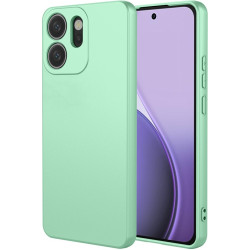 Phonesta Soft Silk Silikónový Zadný kryt puzdro pre Oppo Reno14 F/FS - Matcha zelená