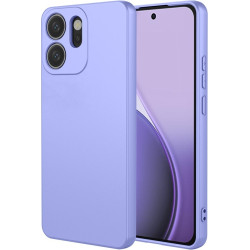 Phonesta Soft Silk Silikónový Zadný kryt puzdro pre Oppo Reno14 F/FS - Fialová
