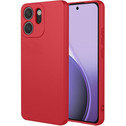 Phonesta Soft Silk Silikónový Zadný kryt puzdro pre Oppo Reno14 F/FS - Červená