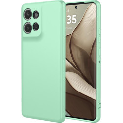 Phonesta Soft Silk Silikónový Zadný kryt puzdro pre Motorola Edge 50 - Matcha zelená