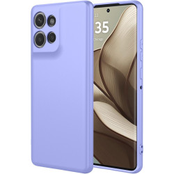 Phonesta Soft Silk Silikónový Zadný kryt puzdro pre Motorola Edge 50 - Fialová
