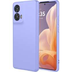 Phonesta Soft Silk Silikónový Zadný kryt puzdro pre Motorola Edge 50 Fusion - Fialová