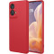 Phonesta Soft Silk Silikónový Zadný kryt puzdro pre Motorola Edge 50 Fusion - Červená