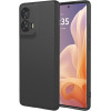 Phonesta Soft Silk Silikónový Zadný kryt puzdro pre Motorola Edge 50 Fusion - Čierna