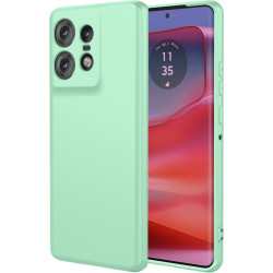 Phonesta Soft Silk Silikónový Zadný kryt puzdro pre Motorola Edge 50 Pro - Matcha zelená