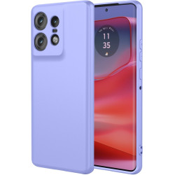Phonesta Soft Silk Silikónový Zadný kryt puzdro pre Motorola Edge 50 Pro - Fialová