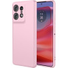 Phonesta Soft Silk Silikónový Zadný kryt puzdro pre Motorola Edge 50 Pro - Ružová