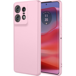 Phonesta Soft Silk Silikónový Zadný kryt puzdro pre Motorola Edge 50 Pro - Ružová