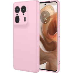Phonesta Soft Silk Silikónový Zadný kryt puzdro pre Motorola Edge 50 Ultra - Ružová