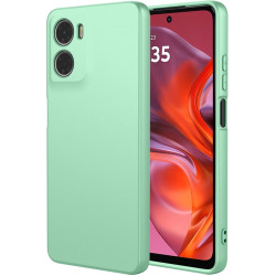 Phonesta Soft Silk Silikónový Zadný kryt puzdro pre Motorola Moto G05 / Moto E15 - Matcha zelená